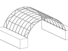 Igloo Dome Container Shelter - 40” x  40” ( 12m x 12m ) - picture1' - Click to enlarge