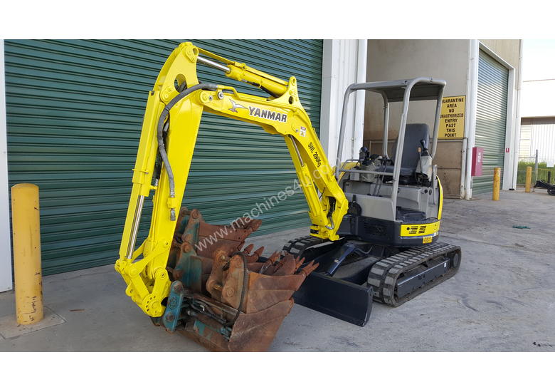 caption 2012 Zero Swing Yanmar VIO35-5B Excavator