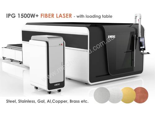 Fully enclosed Fiber Laser with Loading bed - 1.5kW IPG (up to 8kW) Delivery/installation included!