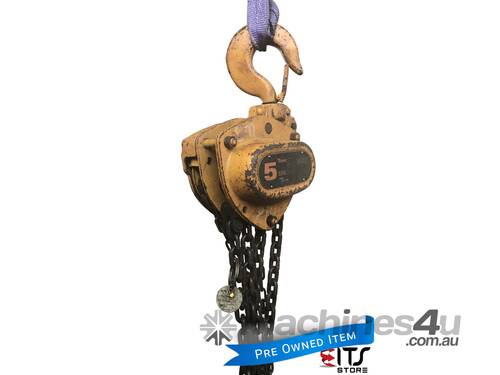 Chain Hoist Block and Tackle 5 ton x 8mm Drop PWB Anchor M3050