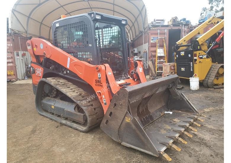 caption KUBOTA SVL75 TRACK LOADER IN EXCELLENT CONDITION WITH LOW 790 HOURS. 2017 MODEL