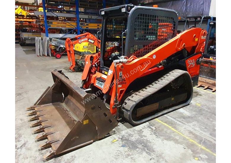 caption KUBOTA SVL75 TRACK LOADER IN EXCELLENT CONDITION WITH LOW 790 HOURS. 2017 MODEL