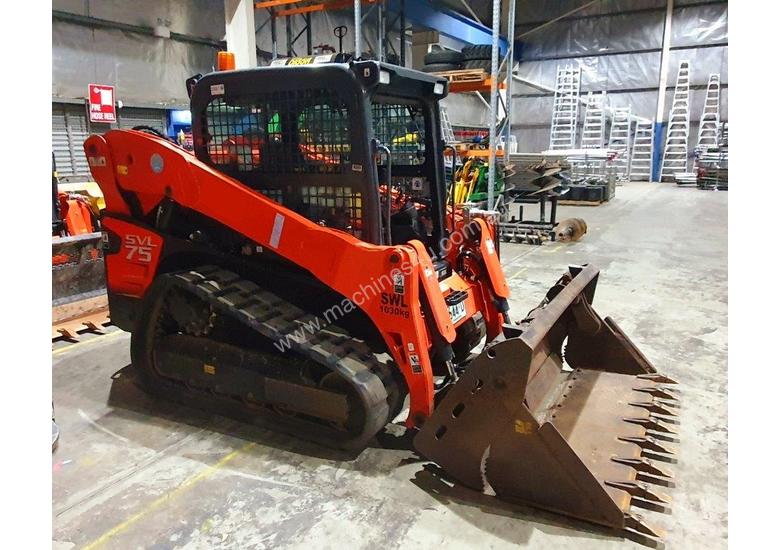 caption KUBOTA SVL75 TRACK LOADER IN EXCELLENT CONDITION WITH LOW 790 HOURS. 2017 MODEL