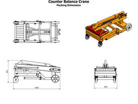 Hydraulic Powered Counterbalance Crane. - picture2' - Click to enlarge