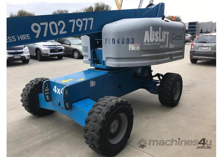 caption 2008 Genie S45 45ft Straight Boom Lift, 4WD All Terrain Tyres