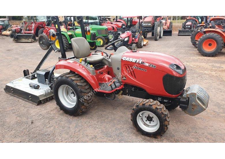 caption Case IH 25B with 4' Gal slasher