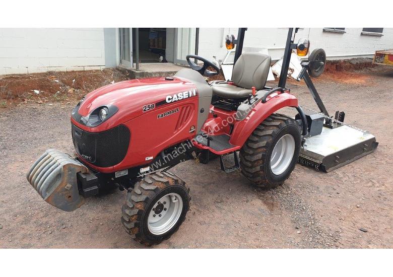 caption Case IH 25B with 4' Gal slasher