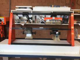 BLUM Mini Press Pro hinge borer  inc. attachments, table and dust extractor - picture1' - Click to enlarge