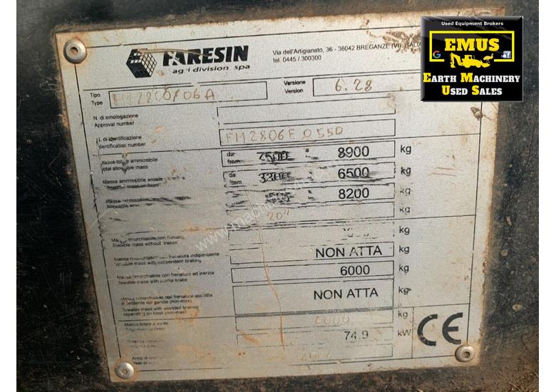 caption 2006 Faresin 6.28, 6mtr lift, 2.8ton lift. E.M.U.S. MS642