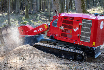 FSI D74 Tracked with Remote Stump Grinder