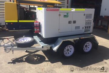 15KVA Generator on Twin Axle Trailer