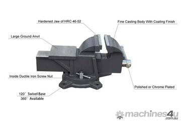 KANG Industrial HIS-150, 6'' Mechanic Workshop Table Bench Vice Heavy Duty Steel Grip Clamp