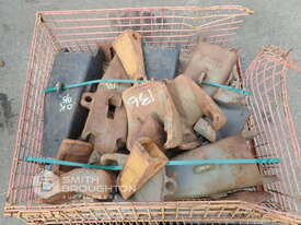 CAGE COMPRISING OF ASSORTED BUCKET TEETH (UNUSED) - picture0' - Click to enlarge