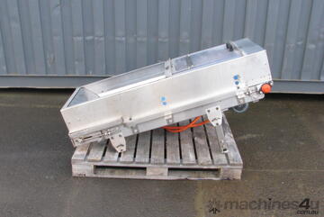 STAINLESS STEEL Motorised Belt Conveyor - 1.2m long