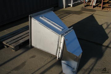 Stainless Steel Hopper Chute - 750 x 700mm Opening