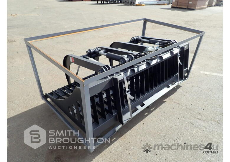 Used 2021 BARRETT 1800MM RAKE BUCKET GRAB TO SUIT SKID STEER LOADER