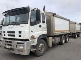 2016 ISUZU CXY GIGA 6X4 TIPPER DAY CAB + MAXITRANS 3A SUPER DOG TIPPING TRAILER - picture1' - Click to enlarge
