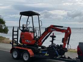 Excavator EM2.1 + Auger  & Trailer Package  with FREE Attachments - picture0' - Click to enlarge