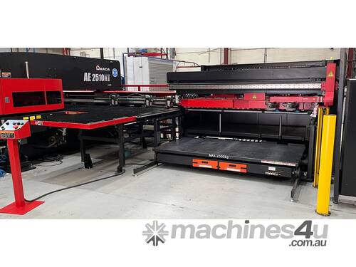 Amada AE2510 punching machine + MP2512C1 loader + TOGU tooling sharpener + Tooling (ready to go!)