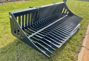 Rock bucket Barrett Euro hitch 2135mm wide Flat bar