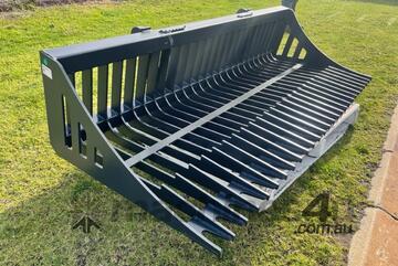 Rock bucket Barrett Euro hitch 2135mm wide Flat bar