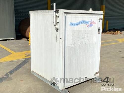 Skid Mounted Portable Shelter Ex-Government Air-Quality Testing Building. Dimensions: 1300mm x 1200m