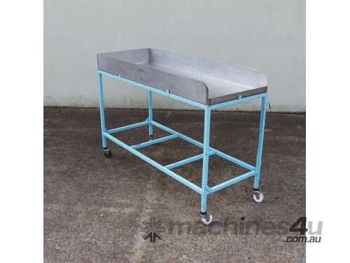 Stainless Steel Trolley with Mild Steel Mobile Frame