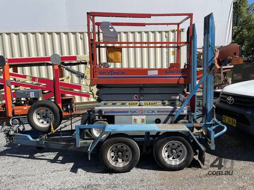 Used 19ft Scissor Lift and trailer combo