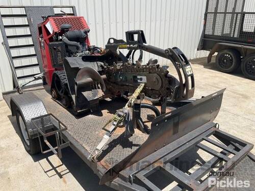 2013 Toro TRX26 Tracked Trencher and Trailer Combination