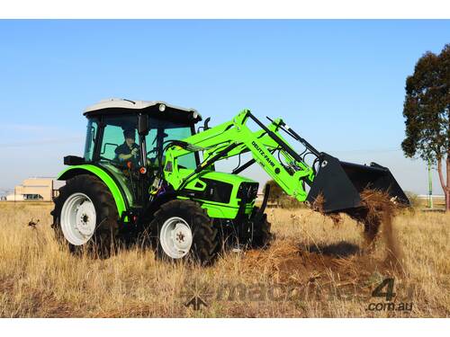 DEUTZ FAHR 4065.E CAB TRACTOR - with STOLL SOLID 35-18 LOADER 