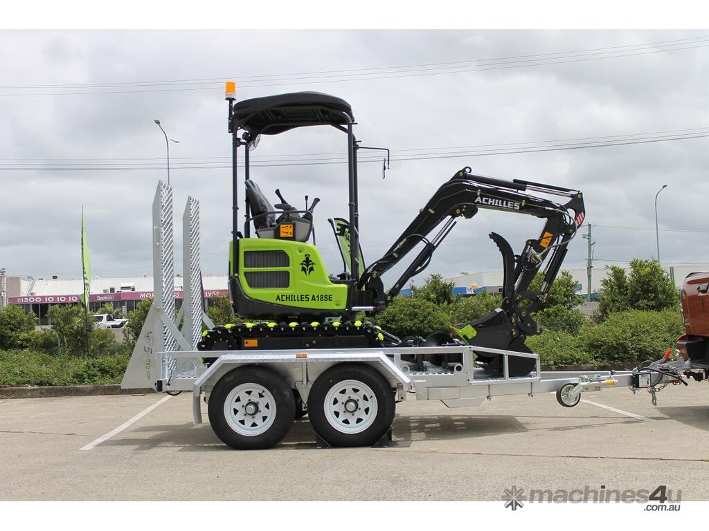 New 2023 achilles Achilles A18SE Mini Excavator Trailer Package Yanmar ...