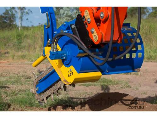 AUGER TORQUE XHD 1200 Trencher for Excavator, High Flow Skid Steer Loader & Backhoe