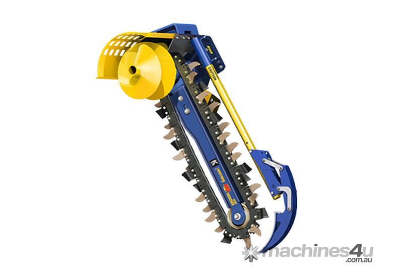 AUGER TORQUE XHD 1200 Trencher for Excavator, High Flow Skid Steer Loader & Backhoe