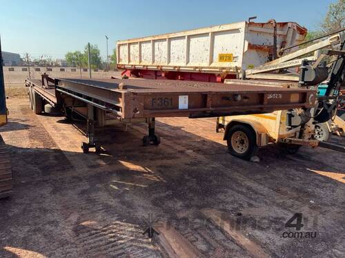 1986 Fruehauf Tandem Axle Drop Deck Trailer