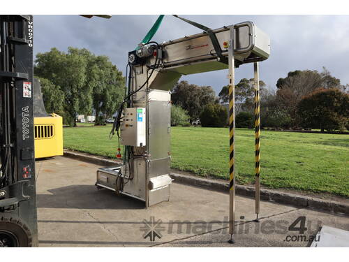 caption Stainless Steel Bucket Elevator Conveyor - Iopak IWBE-SS
