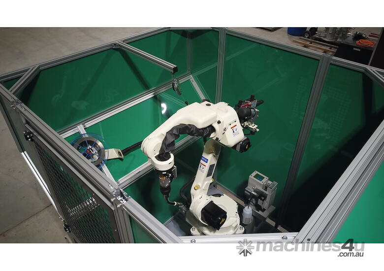 caption Compact Series | M-1200 Robot Welding Cell, Enhance Productivity & Deliver Consistent Quality Weld!