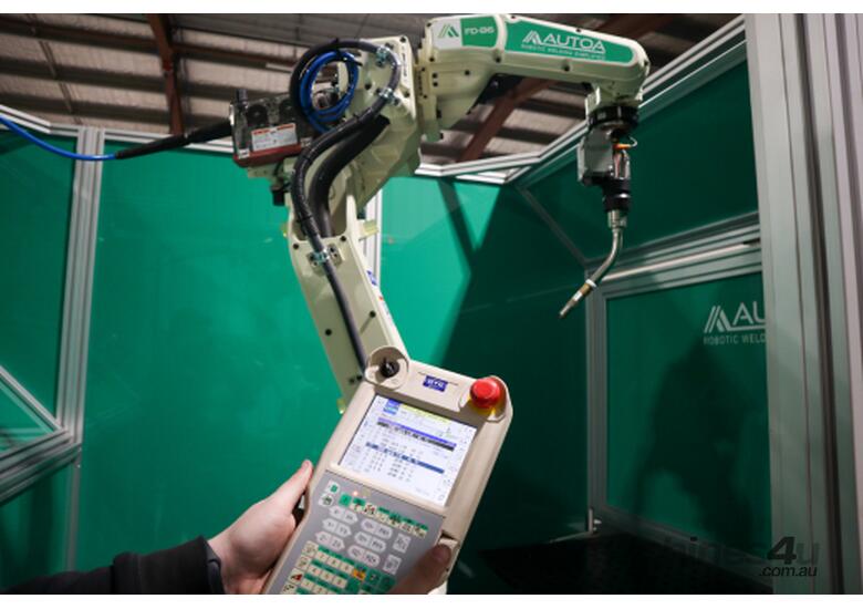 caption Compact Series | M-1200 Robot Welding Cell, Enhance Productivity & Deliver Consistent Quality Weld!