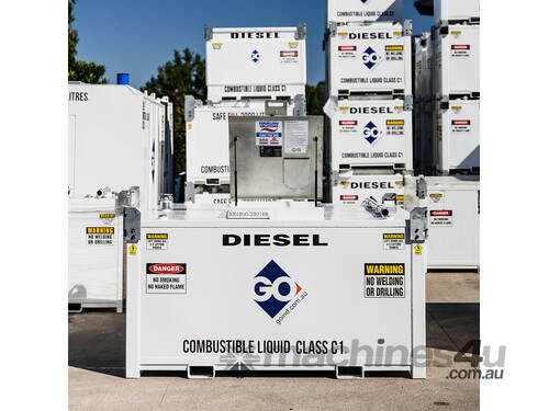 GO Box Self Bunded Diesel Tanks - 2000L with Hose Kit for Generators