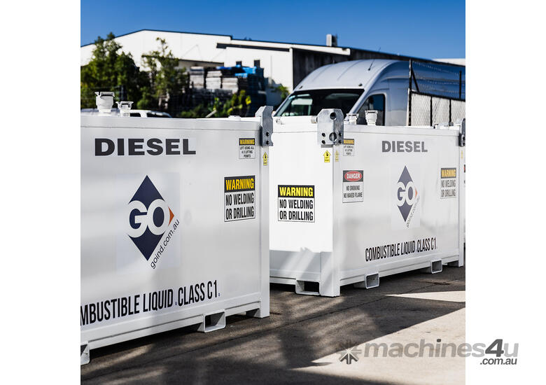 GO Box Self Bunded Diesel Tanks - 2000L with Hose Kit for Generators