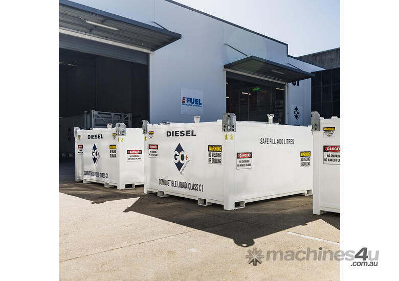 GO Box Self Bunded Diesel Tanks - 2000L with Hose Kit for Generators