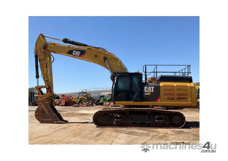 caption 2017 Caterpillar 349FL Excavator