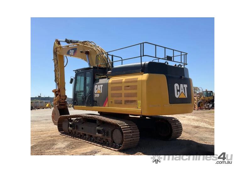 caption 2017 Caterpillar 349FL Excavator