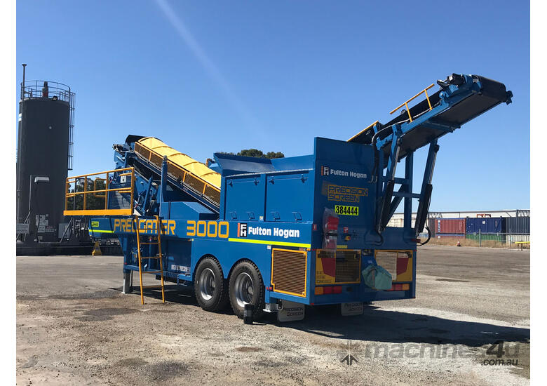 caption Precisionscreen Precoater 3000 - With on board Powerpack and Precoat pump