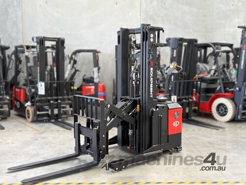 caption EP Electric Walkie Reach Truck - 1500Kg, AC Motor - Ideal for Tight Spaces and Deep Racking