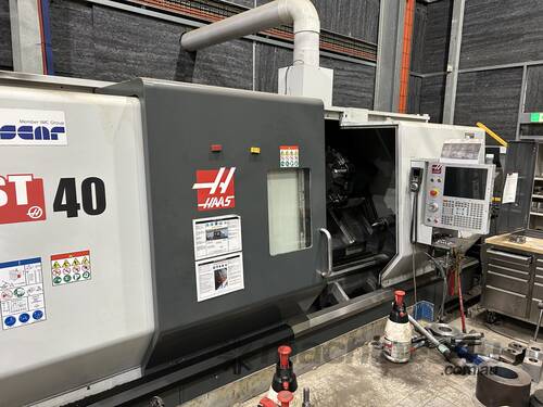 caption Haas ST-40 Heavy Duty CNC Turning Center