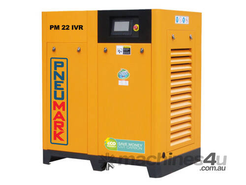 Pneumark Pm 22Kw Ivr Permanent Magnet Variable Speed Drive Screw Compressor