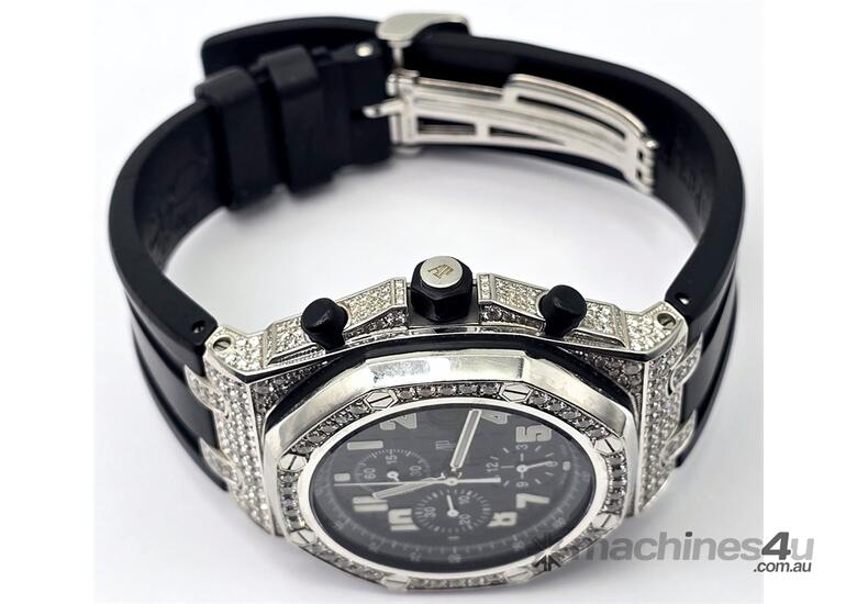 caption AUDEMARS PIGUET DIAMOND ENCRUSTED MENS WATCH