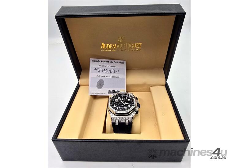 caption AUDEMARS PIGUET DIAMOND ENCRUSTED MENS WATCH