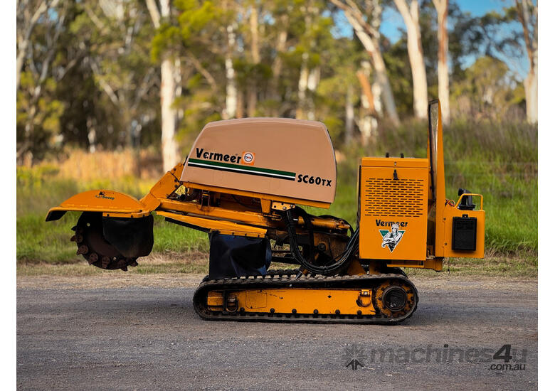 caption Vermeer SC60TX Stump Grinder Forestry Equipment