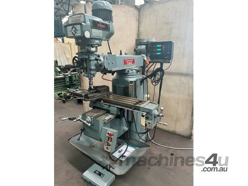 Kondia FV-1 Turret Mill with Slotter and 3 axis DRO